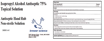 3800 ml bottle label - Label