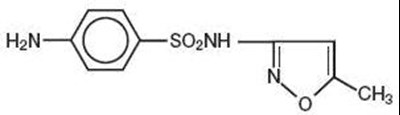 Sulfamethoxazole Chemical Structure (Sulfatrime Str1)