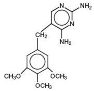 Trimethoprim Chemical Structure (Sulfatrime Str2)