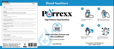 Updated Purrexx Label 2 Oz (59 mL) Isopropyl 75