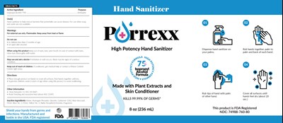 Updated Purrexx Label 8oz (236ml) Isopropyl 75