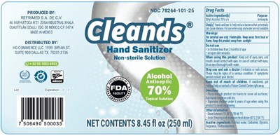 Etiqueta Cleands 250ml 2