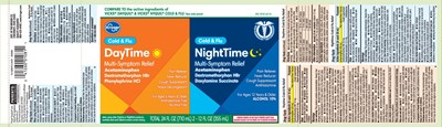 Acetaminophen 325 mg, Dextromethorphan Hbr 10 mg, Phenylephrine HCl 5 mg, Acetaminophen 650 mg, Dextromethorphan Hbr 30 mg, Doxylamine Succinate 12.5 mg (Daytime Pe Nighttime Cold Flu Original Liquid 1)