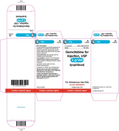 gemcitabine-08.jpg PRINCIPAL DISPLAY PANEL - 2 g Vial Carton - gemcitabine 08