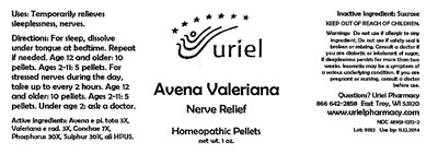 Avena Valeriana Pellets Bottle Label (Avevalp01)