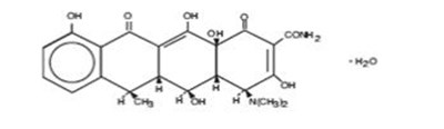 Doxycycline Hyclate Capsules, Usp, Are An Antibacterial Drug Synthetically Derived From Oxytetracycline. The Structural Formula Of Doxycycline Monohydrate Is (Doxycycline Hyclate Capsules 01)