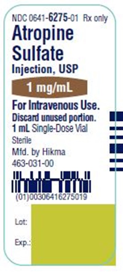 Atropine 1mg Vial Label (Atropine Sulfate Injection Usp Sdv 4)