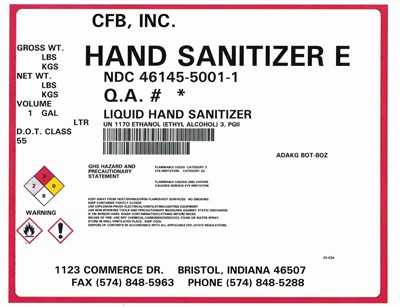 1l E Label (Samplebottle E)