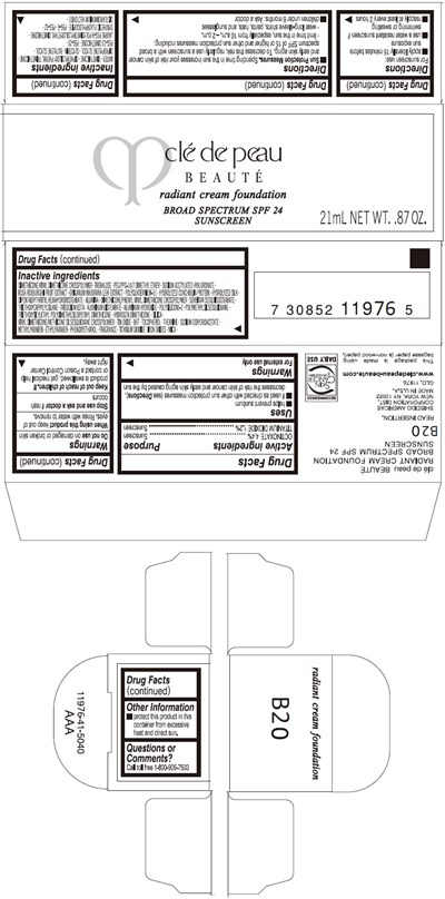 PRINCIPAL DISPLAY PANEL - 21 mL Tube Carton - B20 - cledepeau 06