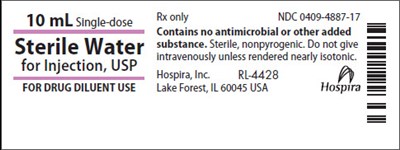 Principal Display Panel (Sterile Water Label)