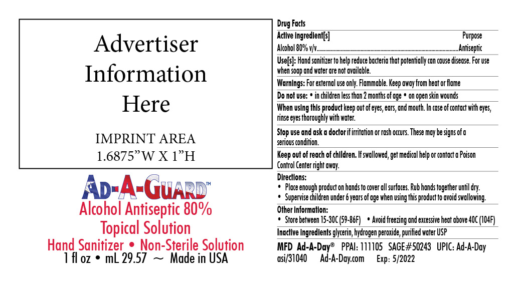 Ad-a-guard(tm) Hand Sani - Product Images NDC 76883-9491
