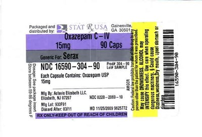 Image Of Label (Oxazepam Label)