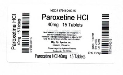 Bottle Label 40 mg (67544 0492 15)