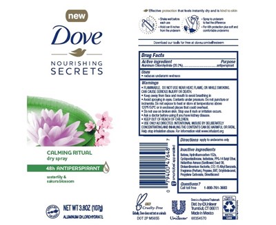 Dovewaterlilydrysprayapae (Dovenourishingsecretsdryspraywaterlilyapae)
