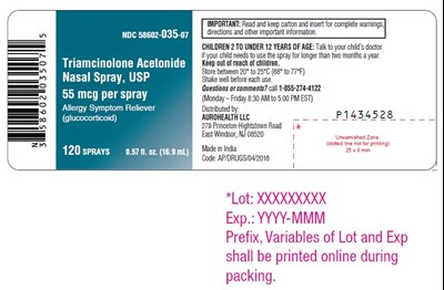 Package Label.principal Display Panel (55 mcg per spray (120 Sprays, Bottle Label))