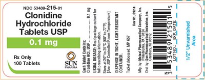 clonidine-02.jpg Principal Display Panel - 0.1 mg Tablet Bottle Label - clonidine 02