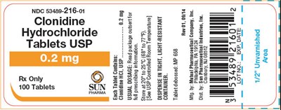 clonidine-03.jpg Principal Display Panel - 0.2 mg Tablet Bottle Label - clonidine 03
