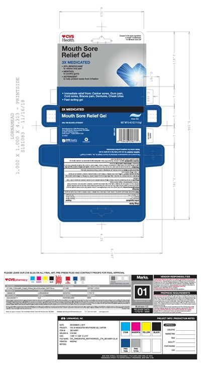 Carton Artwork - CVS 3XMedicated MouthsoreGel Ctn 2821600R1 001