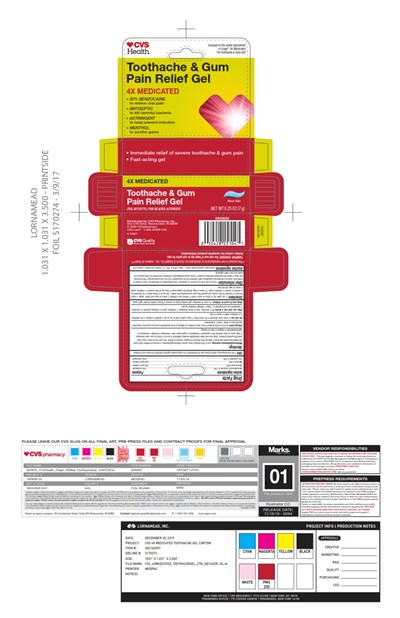 Carton Artwork (Cvs 4xmedicated Toothachegel Ctn 2821602r1 001)