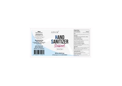 Atemhandsanitizerspray Label(fda) 250ml 200622