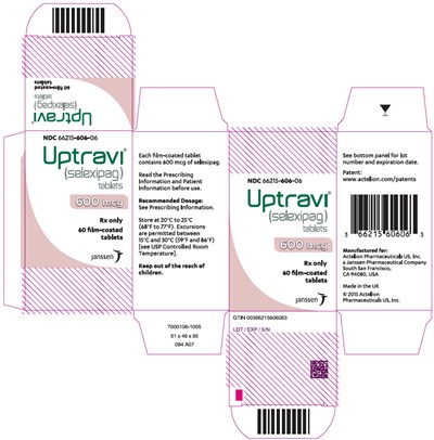 uptravi-13.jpg PRINCIPAL DISPLAY PANEL - 1200 mcg Tablet Bottle Carton - uptravi 13