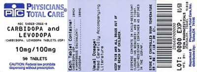 Carbidopa And Levodopa Tablets 10 mg/100 mg (2866)