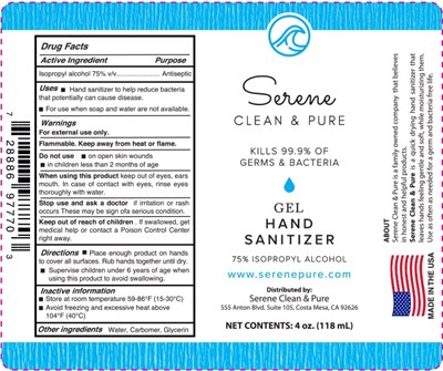 Serene-Clean_and_Pure-4oz-Gel.jpg 4 fl oz - Serene Clean and Pure 4oz Gel