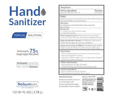 Hand Sanitizer (Isopropyl 3780ml)