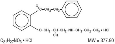 Chemical Structure - propafenone 01