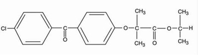 chemical structure - fenofibrate str