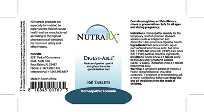 NutraRXDigestable.jpg bottle label - NutraRXDigestable