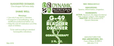 g49-01.jpg PRINCIPAL DISPLAY PANEL - 2 FL. OZ. Bottle Label - g49 01