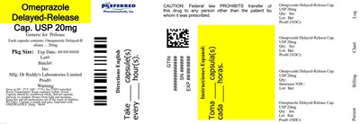 Omeprazole Delayed-release Cap Usp 20mg (Container2)