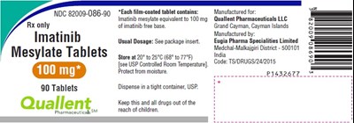 PACKAGE LABEL-PRINCIPAL DISPLAY PANEL - 100 mg - (90 Tablets Bottle) - imatinib fig6
