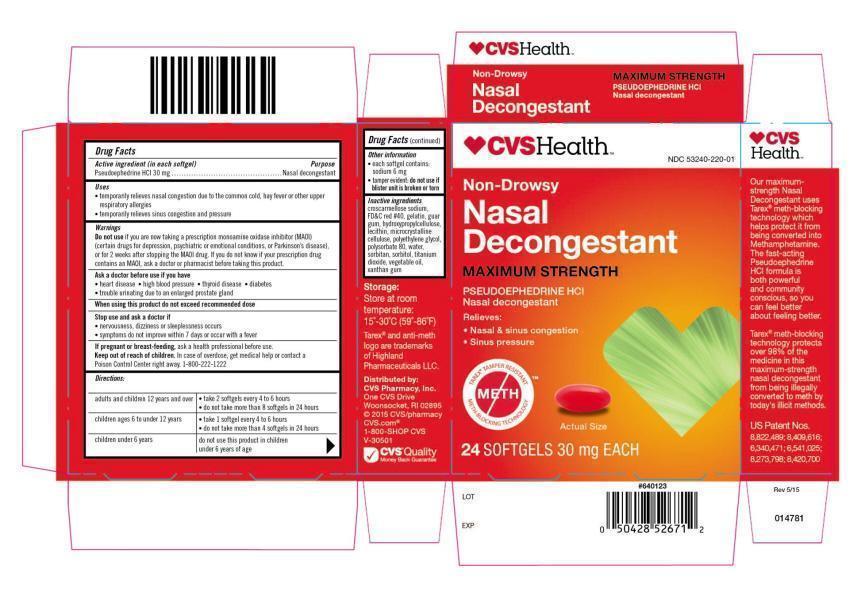 Cvs Health Non-drowsy Nasal Deconges- Images NDC53240-220