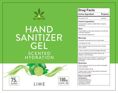 Hand Sanitizer (Lime 100ml)