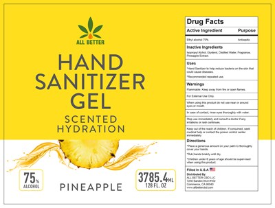 Hand Sanitizer - Pineapple 1Gallon