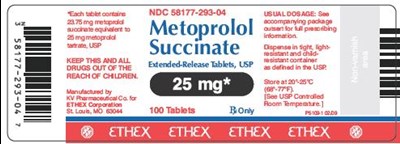 100 Tablets Bottle Label (Metoprolo Su Er Tb 03)