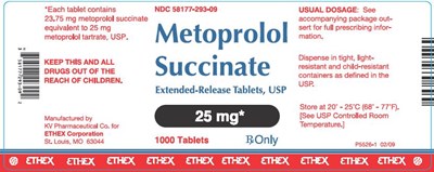 1000 Tablets Bottle Label (Metoprolo Su Er Tb 04)