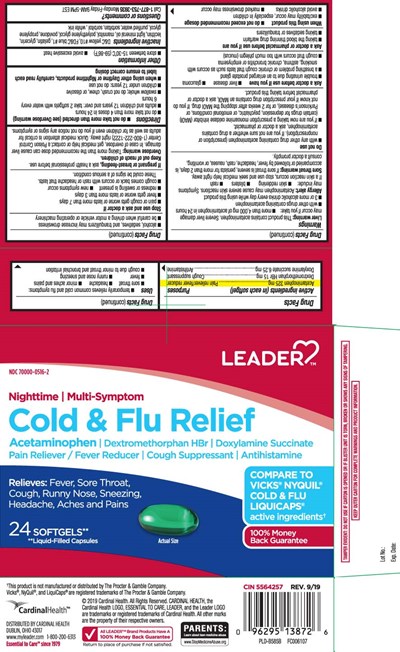 Acetaminophen 325 mg, Dextromethorphan Hbr 15 mg, Doxylamine Succinate 6.25 mg (Nighttime No Pse Pe Softgels Pur 1)