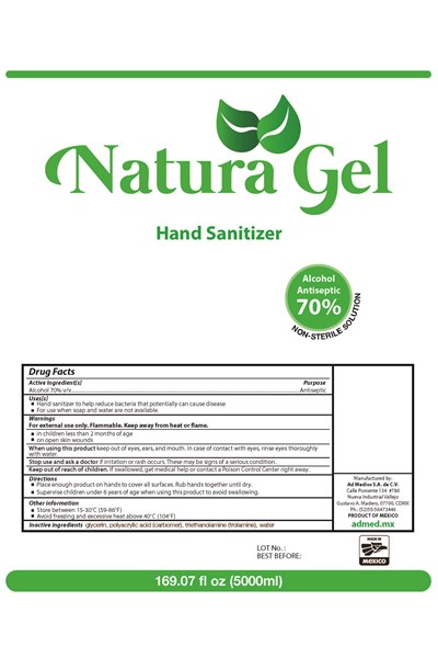 5 L (5000ml Etiqueta Naturagel Baja)