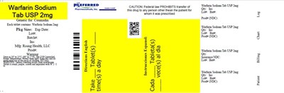 Warfarin Sodium Tab Usp 2mg (Warfarin Sodium Tablets Label 1mg 100count)