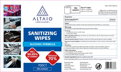 Altaio Sanitizing Wipes (En 115 90 Hand Sanitizer 2)