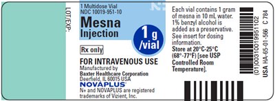 Representative Mesna NovaPlus container label NDC 10019-951-10 - image 02