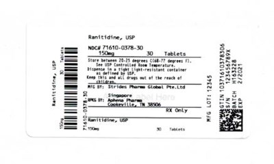 Bottle Label 150 mg (71610 0378 30)