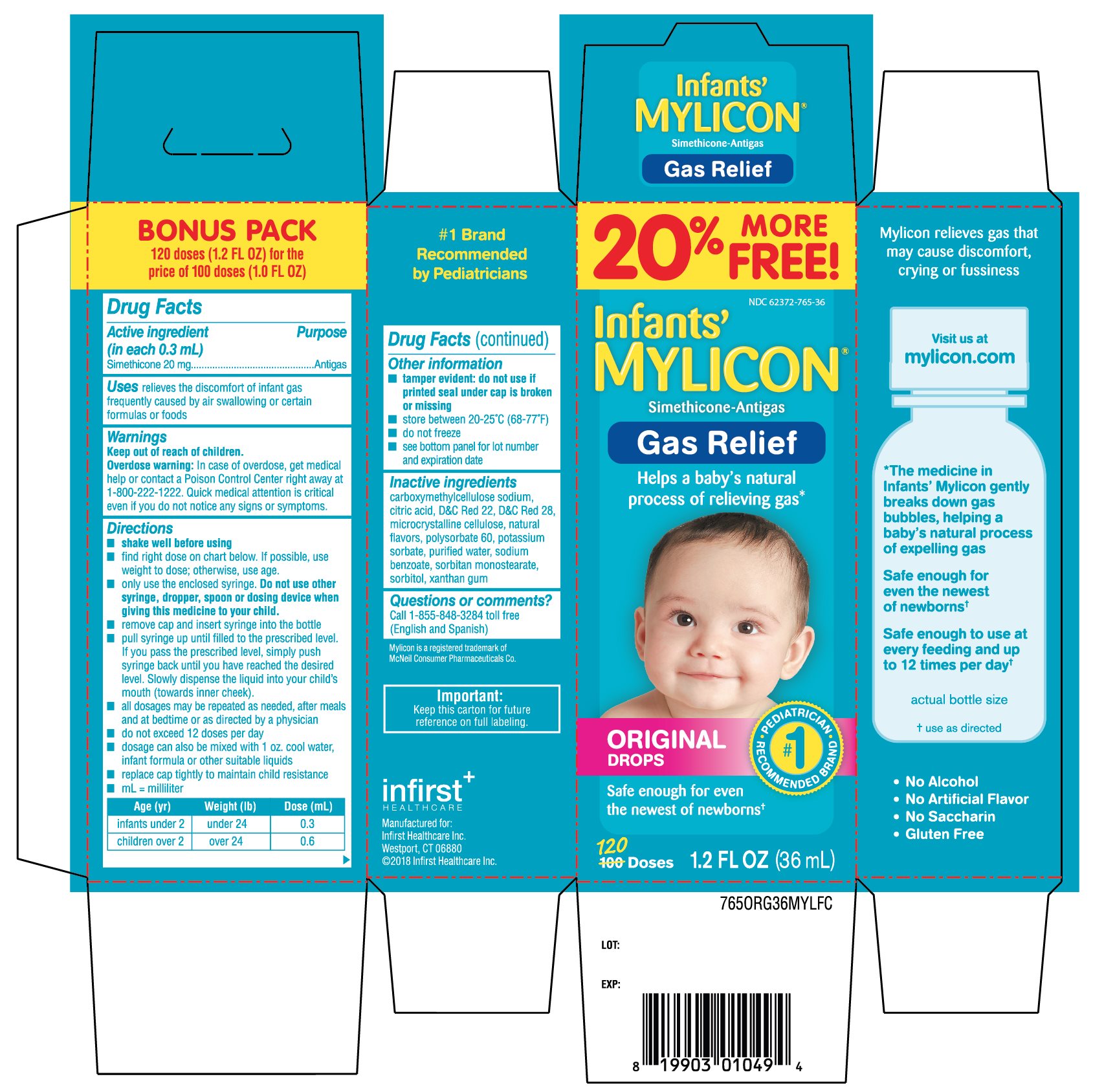 infant mylicon dosage chart