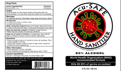 60ml Label (Acu Safe 2oz)
