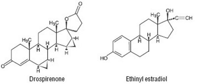 drospirenone-str.jpg Chemical Structure - drospirenone str