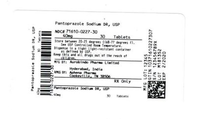 Bottle Label 40 mg (71610 0227 30)
