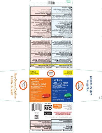 Acetaminophen 325 mg, Dextromethorphan Hbr 10 mg, Phenylephrine HCl 5 mg, Acetaminophen 325 mg, Dextromethorphan Hbr 15 mg, Doxylamine Succinate 6.25 mg (Daytime Pe Nighttime No Pse Pe Softgels Pat 1)